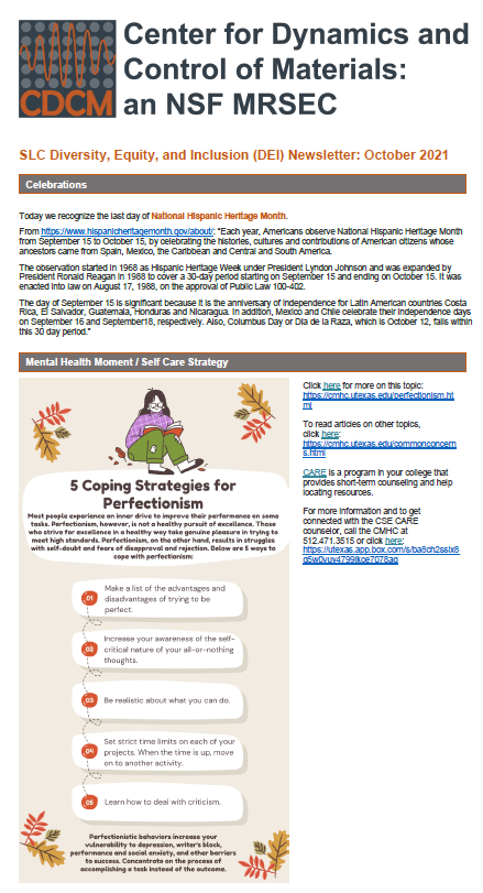 CDCM Newsletter Screenshot Example