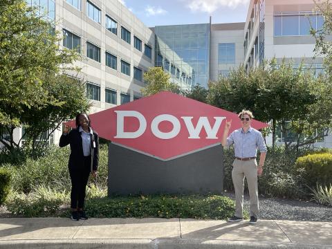 Mariam Balogun and Austin Keller Visit Dow Chemical