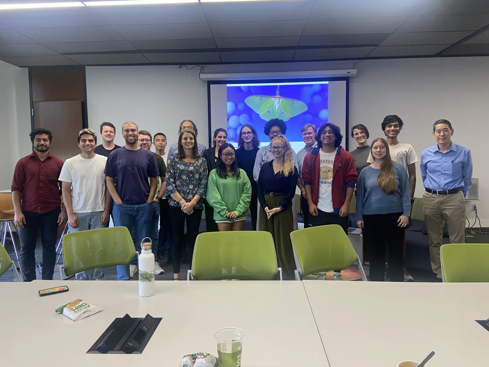 Group photo of the students at the 2024 Artist talk with the artist