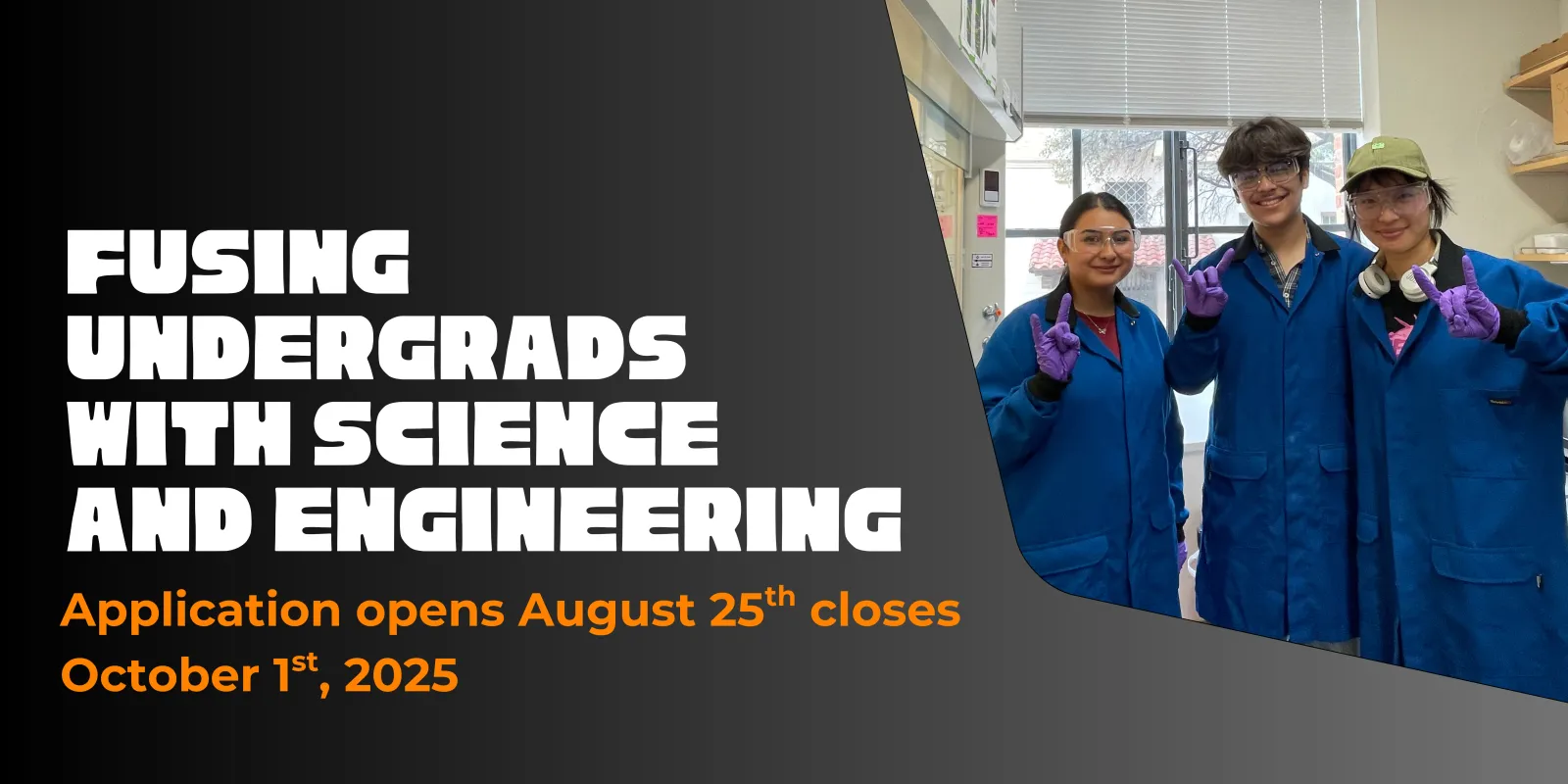 Application opens August 25th and closes October 1st