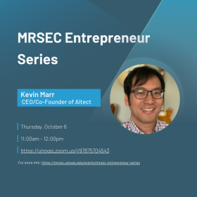MRSEC Entrepreneur Series with Kevin Marr