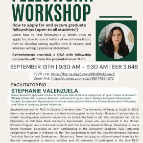 Fellowship Workshop Flyer
