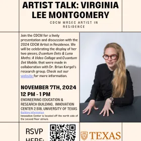 Artist talk flyer