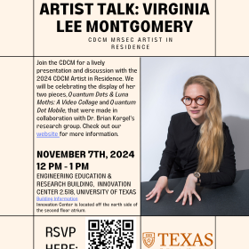 Artist talk flyer
