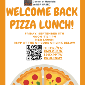 Pickle pizza party flyer