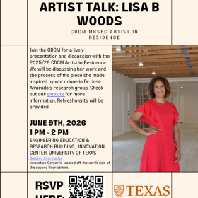 Flyer for artist talk