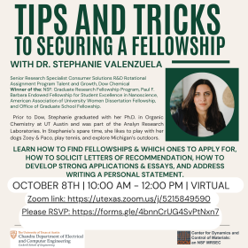 Flyer for Stephanie Valenzuela