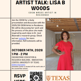 Flyer for Artist talk