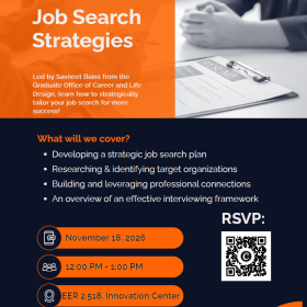 Flyer for job search strategies