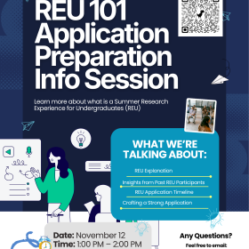 Flyer for REU 101